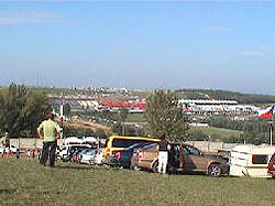 Blick auf die Strecke