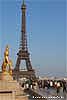 Eiffelturm vom Palais Chaillot aus