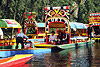 Boote in Xochimilco