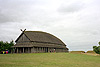 Langhaus in der Wikingerfestung Trelleborg