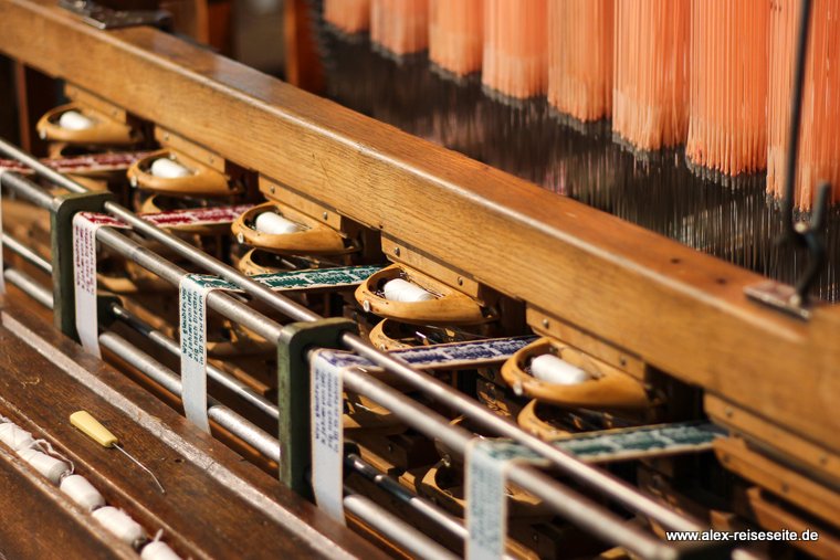 Teil des Jacquard-Webstuhles
