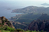 Aussicht Pic du Cap Roux nach Antheor
