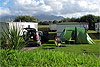 Zeltplatz bei Killorglin, Carrantuohill in den Wolken