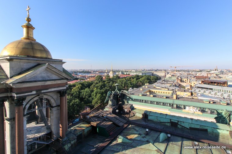 Aussicht von den Kolonaden der Isaakskathedrale